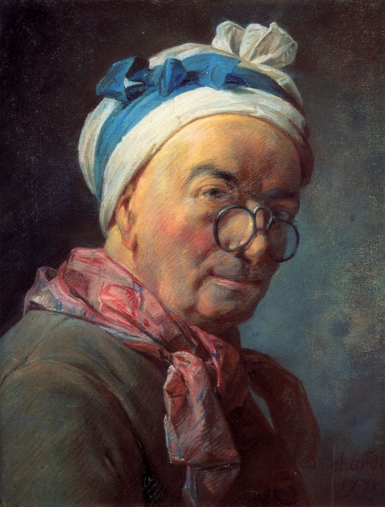 Jean Siméon Chardin (1699-1779) Title: Autoportrait aux besicles Date1771
