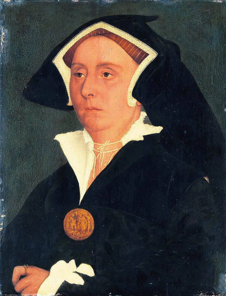 Workshop of Hans Holbein. Portrait of Elizabeth, Lady Rich. Medallion of Thoughts