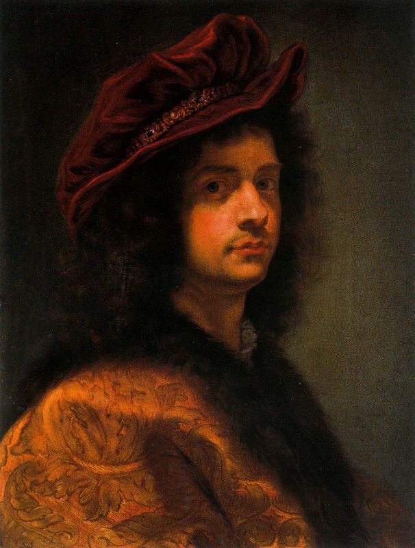 Autorretrato, Uffizi 1667-1668 Giovanni Battista Gaulli, il Baciccio, Hat of Disguise