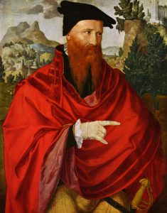 Jan van Scorel (149-1552) Deutsch: Porträt des Wiedertäufers David Joris
