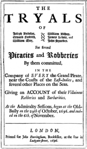 The Tryals of Joseph Dawson, Edward Forseith, William May, William Bishop, James Lewis, and John Sparkes (London: Everingham, 1696)