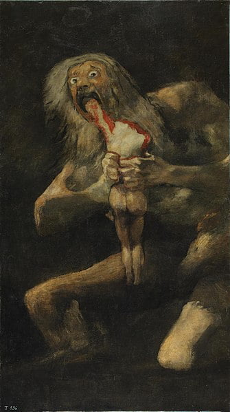 Francisco de Goya (1746-1828) Saturno devorando a su hijo (Saturn devouring his son)