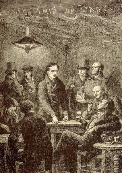Reunião dos Amigos do ABC. Les Misérables, Frederic Lix (1830-1897), Friends of the ABC