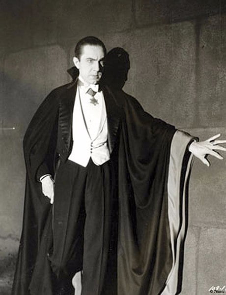 Bela Lugosi as Dracula, anonymous photograph from 1931, Universal Studios