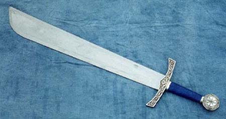 Falchion Sword, manufactured and photographed by Timothy Dawson. Falchion