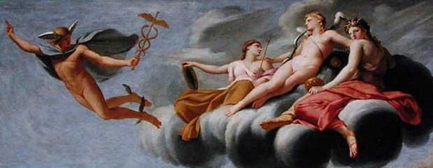 Eustache Le Sueur (1616-1655) Title Cupid Ordering Mercury to Announce his Power to the Universe
