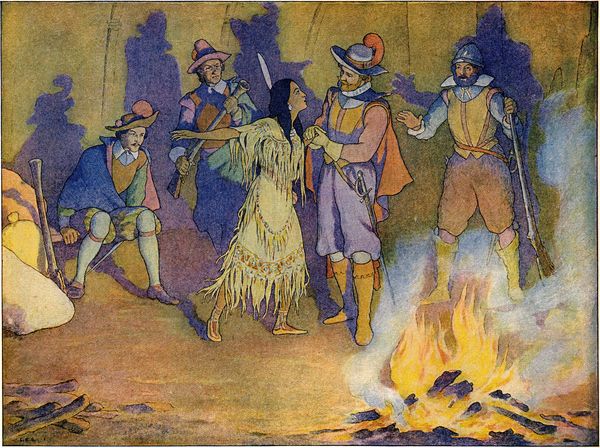 Pocahontas, 1906, par Elmer Boyd Smith. Pocahontas