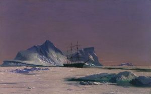 Scene in the Arctic, oil on canvas painting by William Bradford, c. 1880, De Young Museum Date circa 1880