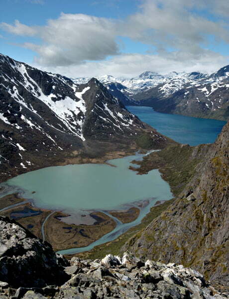 View from Knutshøi towards central Jotunheimen Author Jack R. Johanson