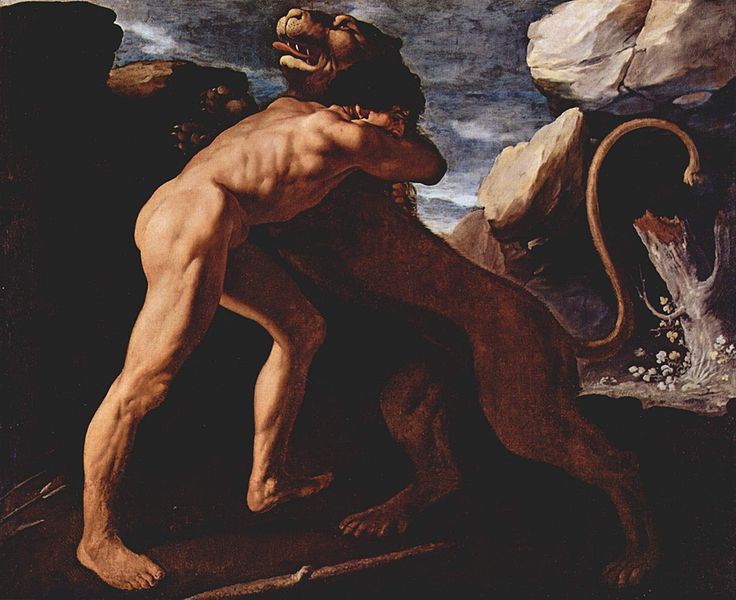 Zurbarán, Francisco de Herkules vernichtet den Löwen von Nemea 1634