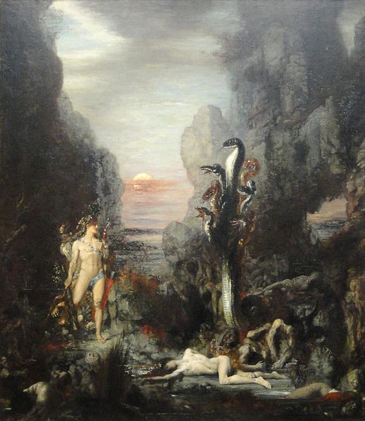 Gustave Moreau: Heracles and the Lernaean Hydra, 1876