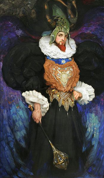 Kazimierz Stabrowski (1869-1929) Portrait of Bronislaw Brykner in a fancy dress. Date 1908, Actor