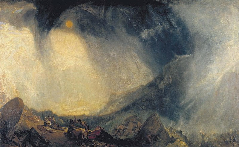 J. M. W. Turner (1775-1851) Title Snow Storm, Hannibal and his Army Crossing the Alps