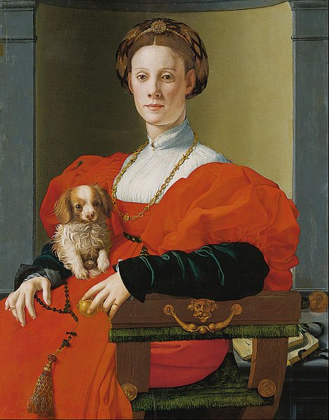 Giulia Tofana, Agnolo Bronzino (Jacopo Carucci)(1494/1557) English: Portrait of a Lady with a Lapdog