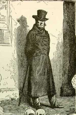 Javert from original publication of Les Misérables (1862).  Gustave Brion (1824-1877)﻿, Philip Javert