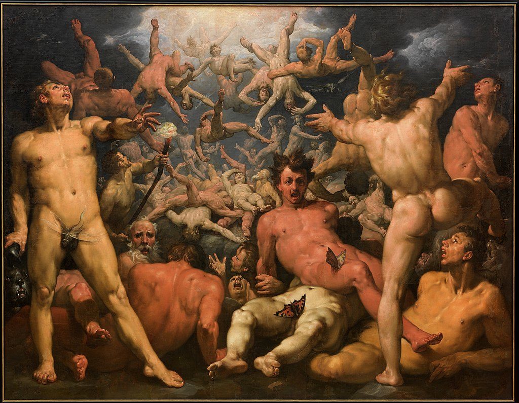 Fall of the Titans 1588 Oilon canvas, 239 cm x 307 cm Statens Museum for Kunst, Copenhagen