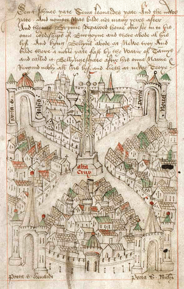 Robert Ricart's late fifteenth-century map of Bristol