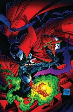 Artwork for the cover of Spawn vol. 1, 1 (June 1992 Image Comics)  Art by Todd McFarlane