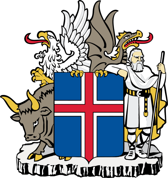 Heraldic arms used for Iceland