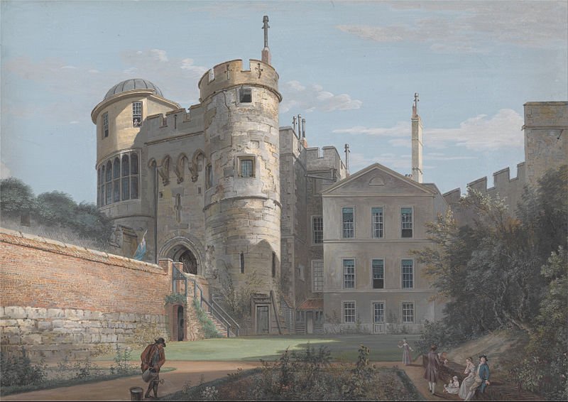 800px Paul Sandby The Norman Gate and Deputy Governors House Google Art Project