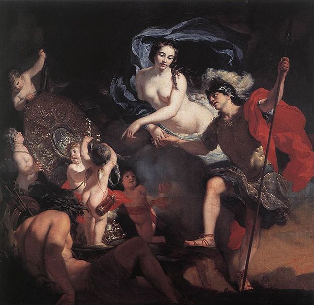618px 16xx Gérard de Lairesse Venus Presenting Weapons to Aeneas 0