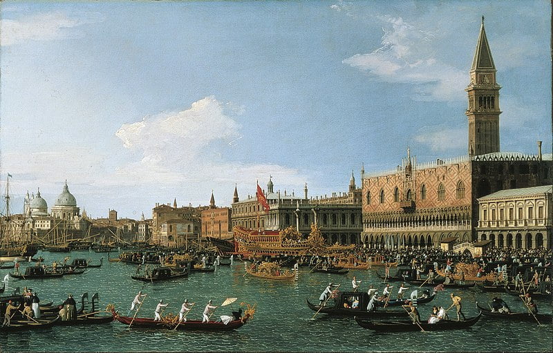 800px Canaletto Return of Il Bucintoro on Ascension Day Google Art Project