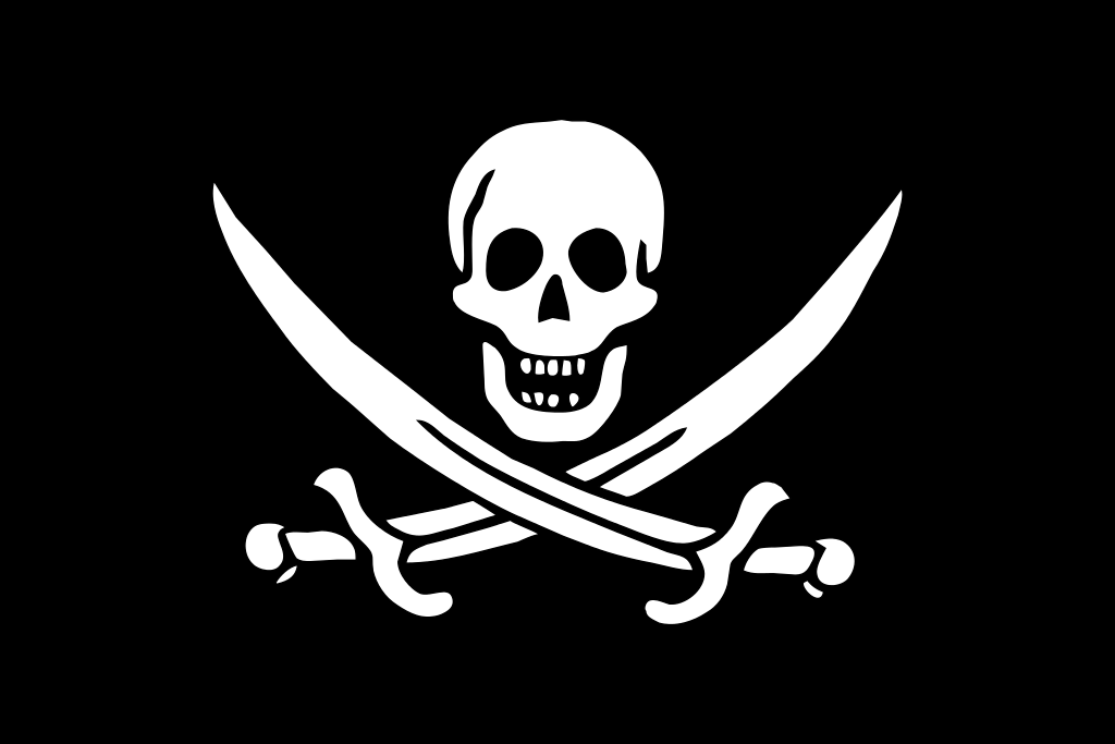 Pirate flag of Jack Rackham (Calico Jack)