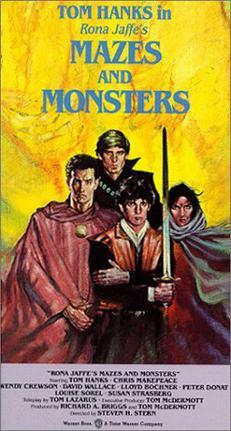 Videotape cover, Mazes and Monsters (Warner Home Video, 1982) Mazes and Monsters