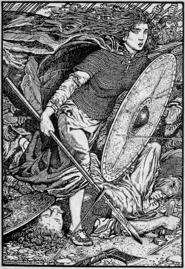 Lagertha, lithography by Morris Meredith Williams (1913) , Lagertha