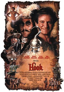 A promotional poster for the film Hook by Drew Struzan. Hook