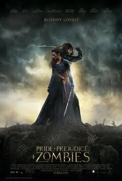 This is a poster for Pride and Prejudice and Zombies (film). The poster art copyright is believed to belong to the distributor of the film, the publisher of the film or the graphic artist.