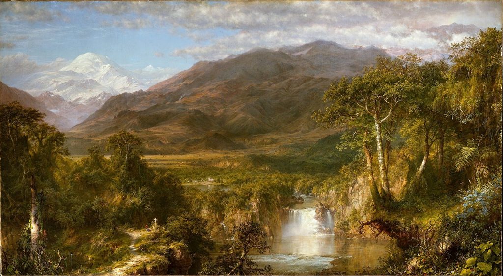 Frederic Edwin Church, The Heart of the Andes, 1859. Church was part of the American Hudson River School.