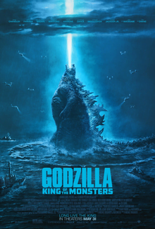 This is a poster for Godzilla: King of the Monsters. The poster art copyright is believed to belong to the distributor of the film, Warner Bros., the publisher, Legendary Pictures, or the graphic artist. Godzilla: King of the Monsters