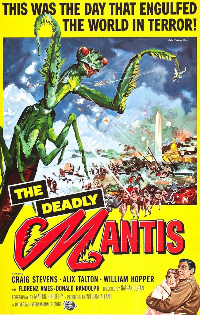 The Deadly Mantis, Film poster by Reynold Brown