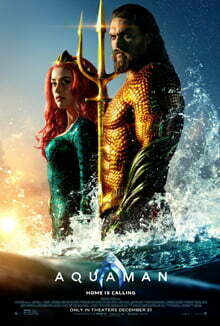 The poster art copyright is believed to belong to the distributor of the film, Warner Bros., the publisher, DC Entertainment, or the graphic artist. Aquaman