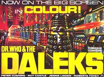 Original theatrical banner, Dr Who and the Daleks