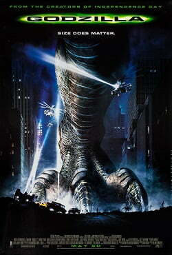 A poster of the film Godzilla. (C) TriStar Pictures
