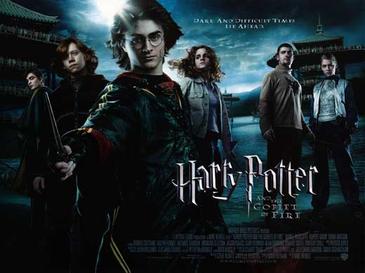 This is a poster for Harry Potter and the Goblet of Fire (film). The poster art copyright is believed to belong to the distributor of the film, Warner Bros. Pictures, the publisher of the film or the graphic artist.