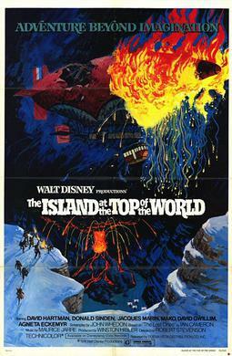 Promotional poster for The Island at the Top of the World by Eric Pulford