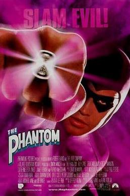 This is a poster for The Phantom. The poster art copyright is believed to belong to the distributor of the film, Paramount Pictures, the publisher of the film or the graphic artist.