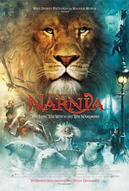 This is a poster for The Chronicles of Narnia: The Lion, the Witch and the Wardrobe. The poster art copyright is believed to belong to Walt Disney Studios.