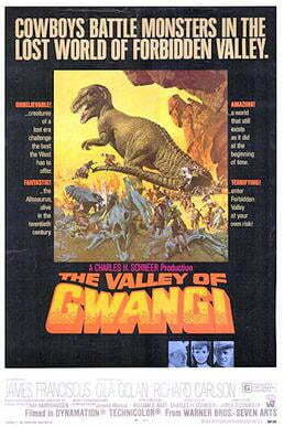 This is the cover art for The Valley of Gwangi. The cover art copyright is believed to belong to the distributor of the film or the publisher of the film.