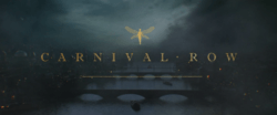 This is a logo, title-card, or title-screen owned by Prime Video for Carnival Row.