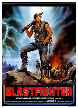 This is a poster for Blastfighter. The poster art copyright is believed to belong to the distributor of the film, Medusa, the publisher of the film or the graphic artist. Blastfighter