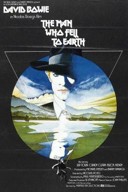 Film poster for The Man Who Fell to Earth - Copyright 1976, British Lion Films