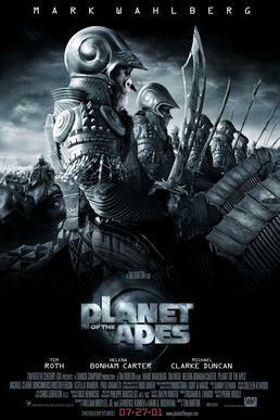 This is a poster for Planet of the Apes. The poster art copyright is believed to belong to the distributor of the film, 20th Century Fox, the publisher of the film or the graphic artist. 