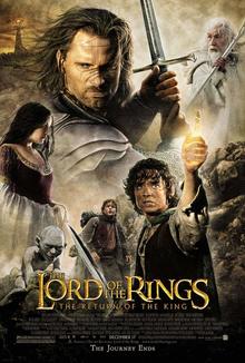 This is a poster for the 2003 epic fantasy adventure film The Lord of the Rings: The Return of the King. The poster art copyright is believed to belong to the distributor of the film, the publisher of the film or the graphic artist.