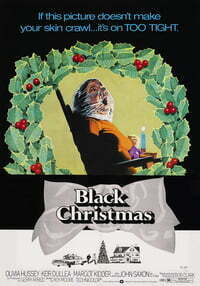 This is a poster for Black Christmas (1974 film). The poster art copyright is believed to belong to the distributor of the film, Ambassador Films, the publisher of the film or the graphic artist.