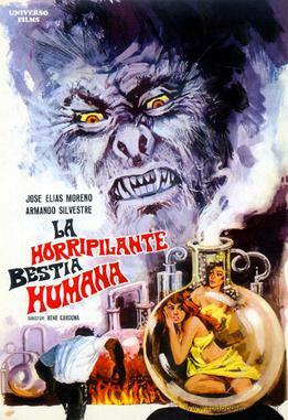 Mexican release poster, Night of the Bloody Apes