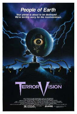 The official poster for the 1986 film "TerrorVision".